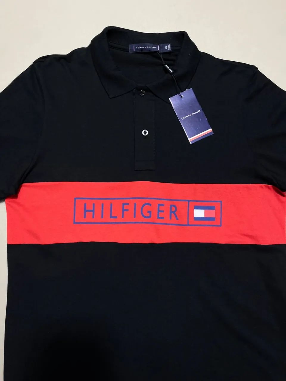 Camiseta Polo Tommy Preta - Foto 2
