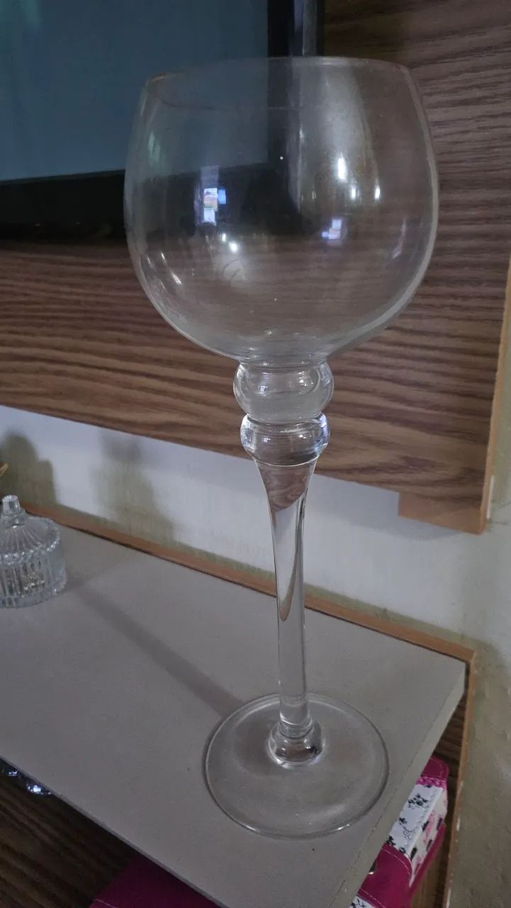 Castiçal de vidro - Foto 4