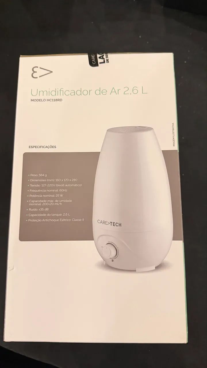 Umidificador de ar Care Tech 2,6 L - Foto 3