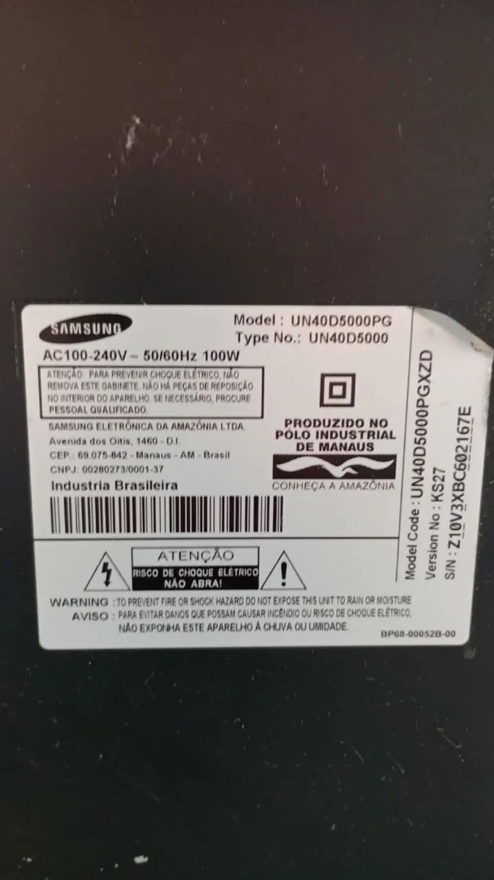 TV Samsung LED 40" Full HD - Com Defeito - Foto 2