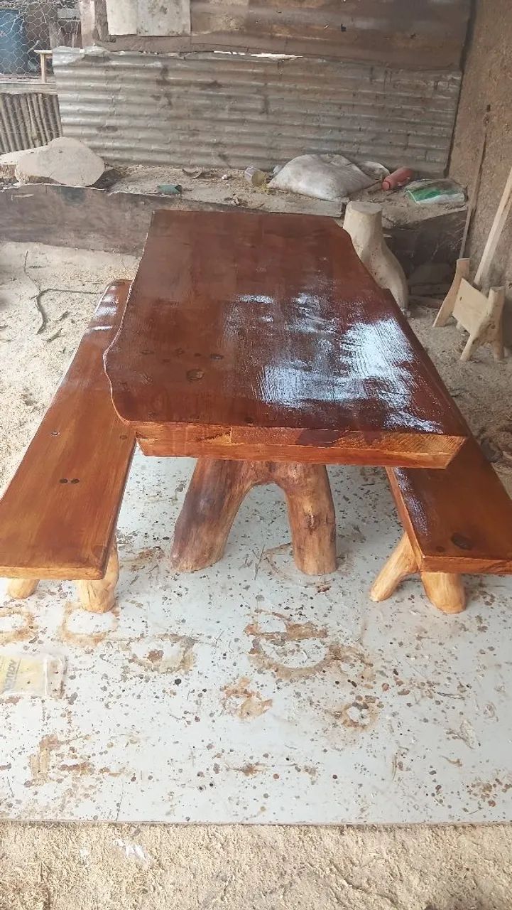 Mesa rustica 2 metros por 80