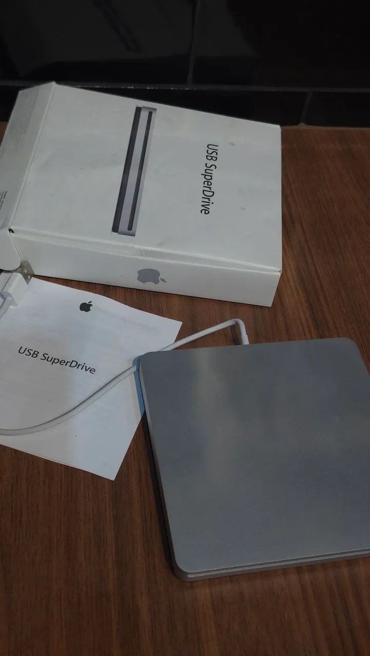 Apple USB SuperDrive A1379 Original - Leitor/Gravador CD e DVD + Caixa - Foto 5