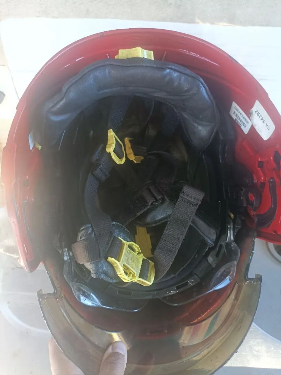 Capacete de combate a incêndio e resgate. - Foto 3