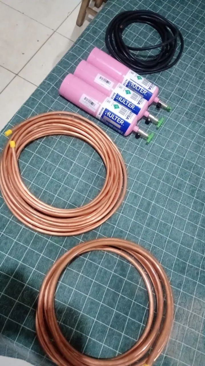 Cobre e gás para ar condicionado 
