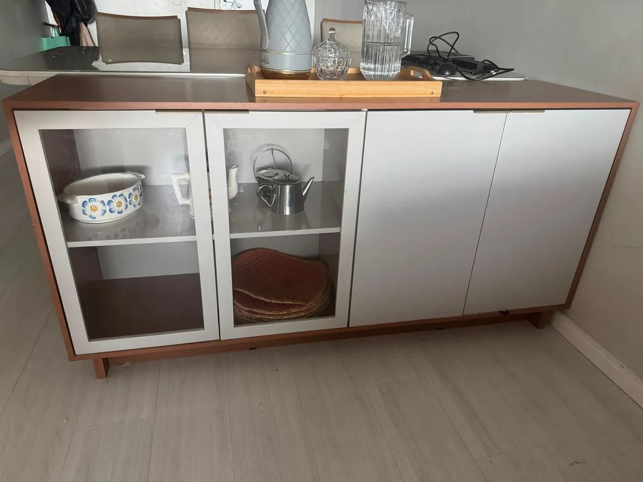 MESA GRANDE OFF-WHITE E BUFFET  - Foto 2
