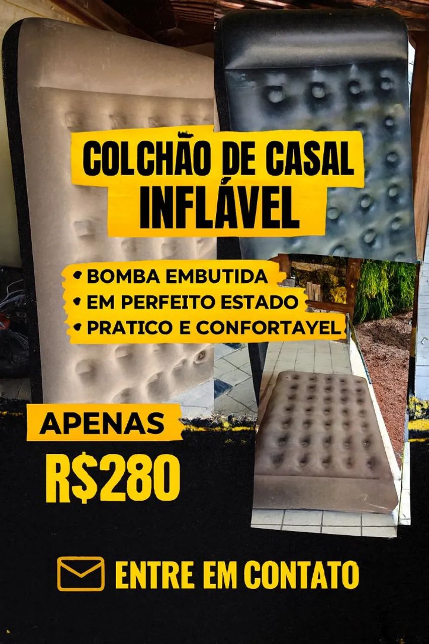 Colchão inflável de casal