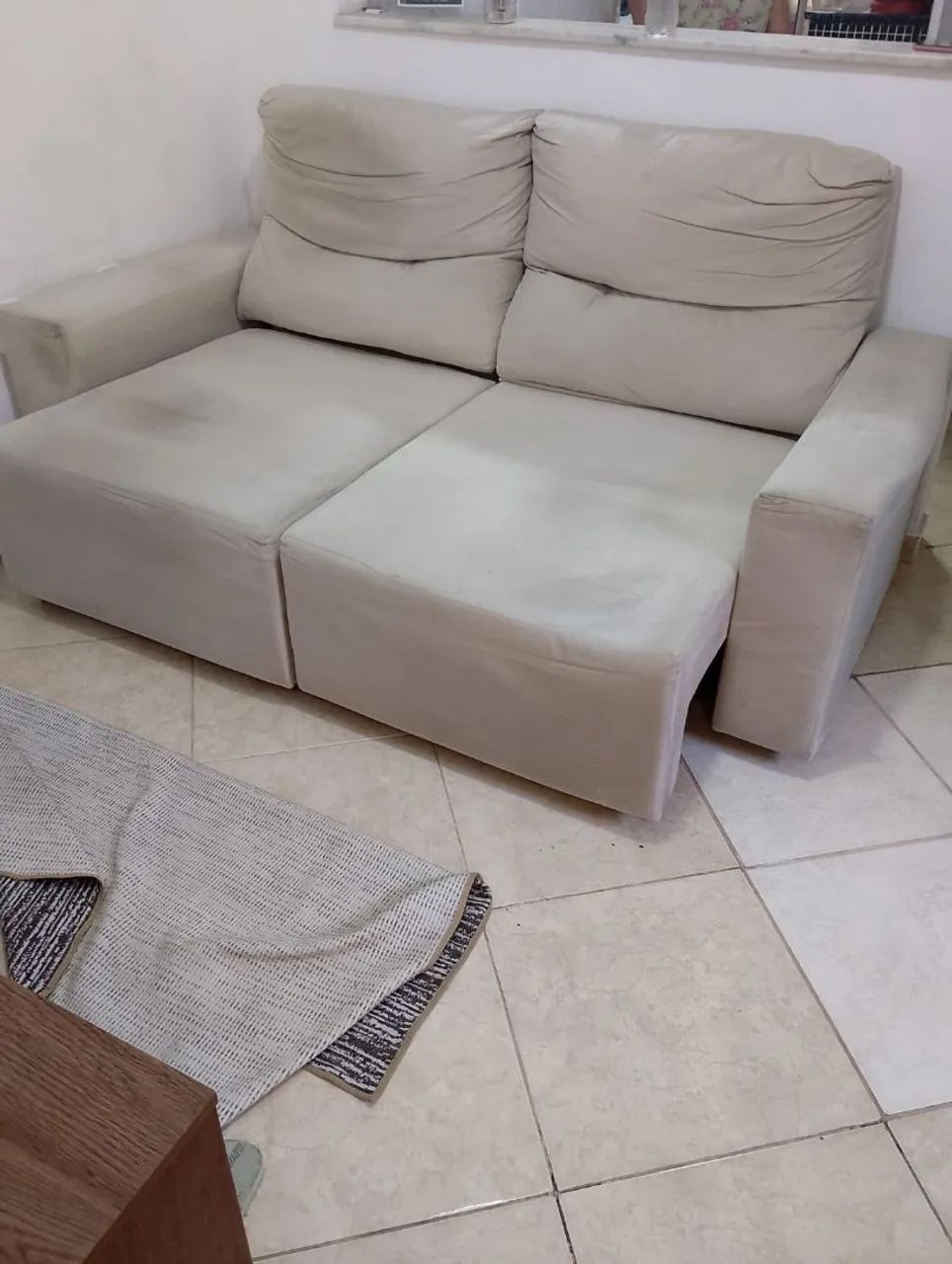 Sofá Cinza Usado Retrátil  - Foto 4