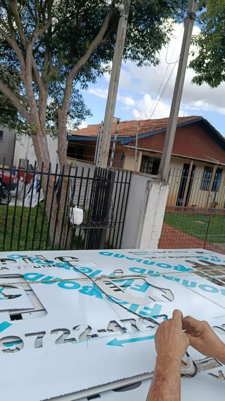 Painéis e Placas para sua loja e comércio - Fachadas em Lona e Acm - Comunicação Visual de - Foto 2