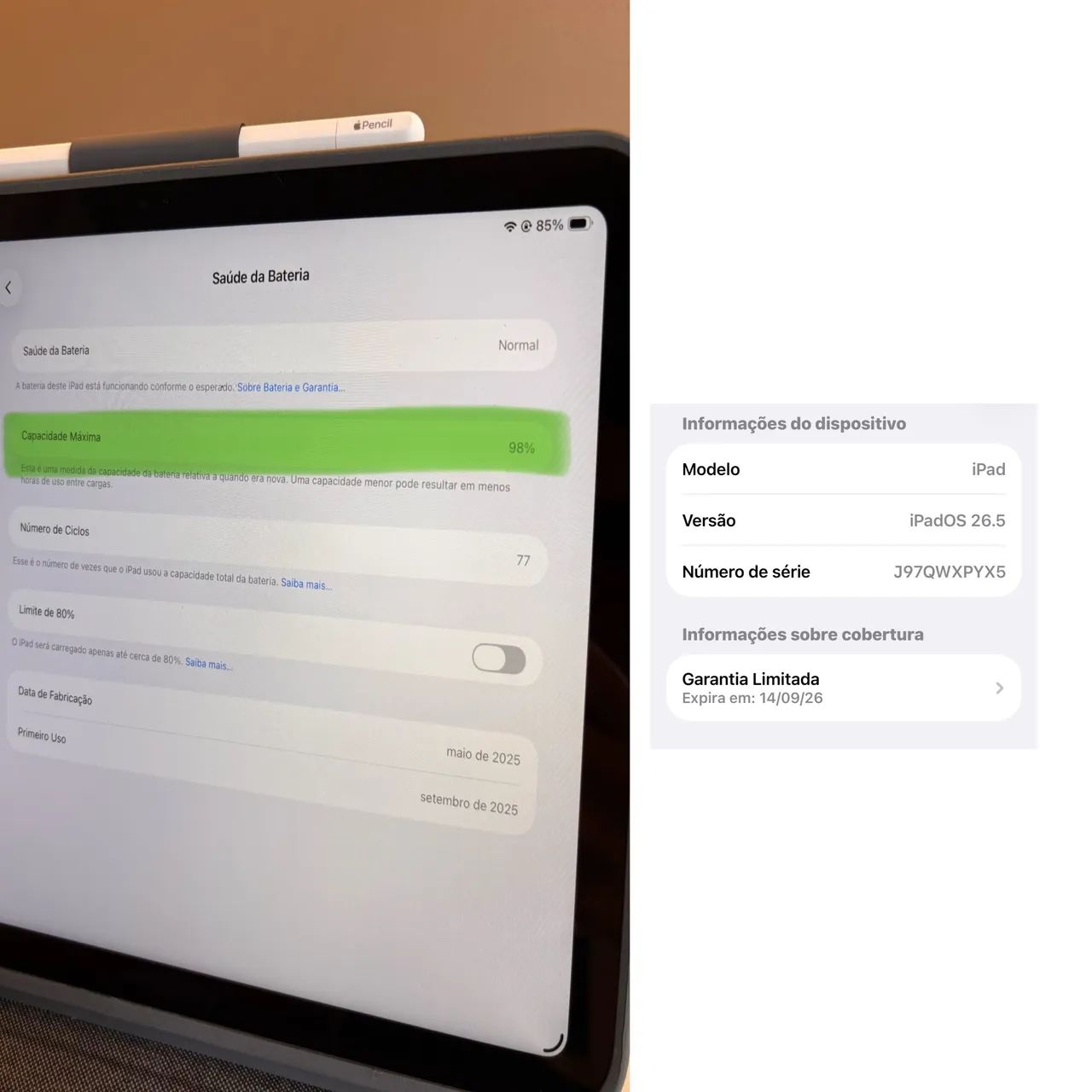 iPad A16 + Apple Pencil USB-C + Logitech Combo Touch - Foto 4