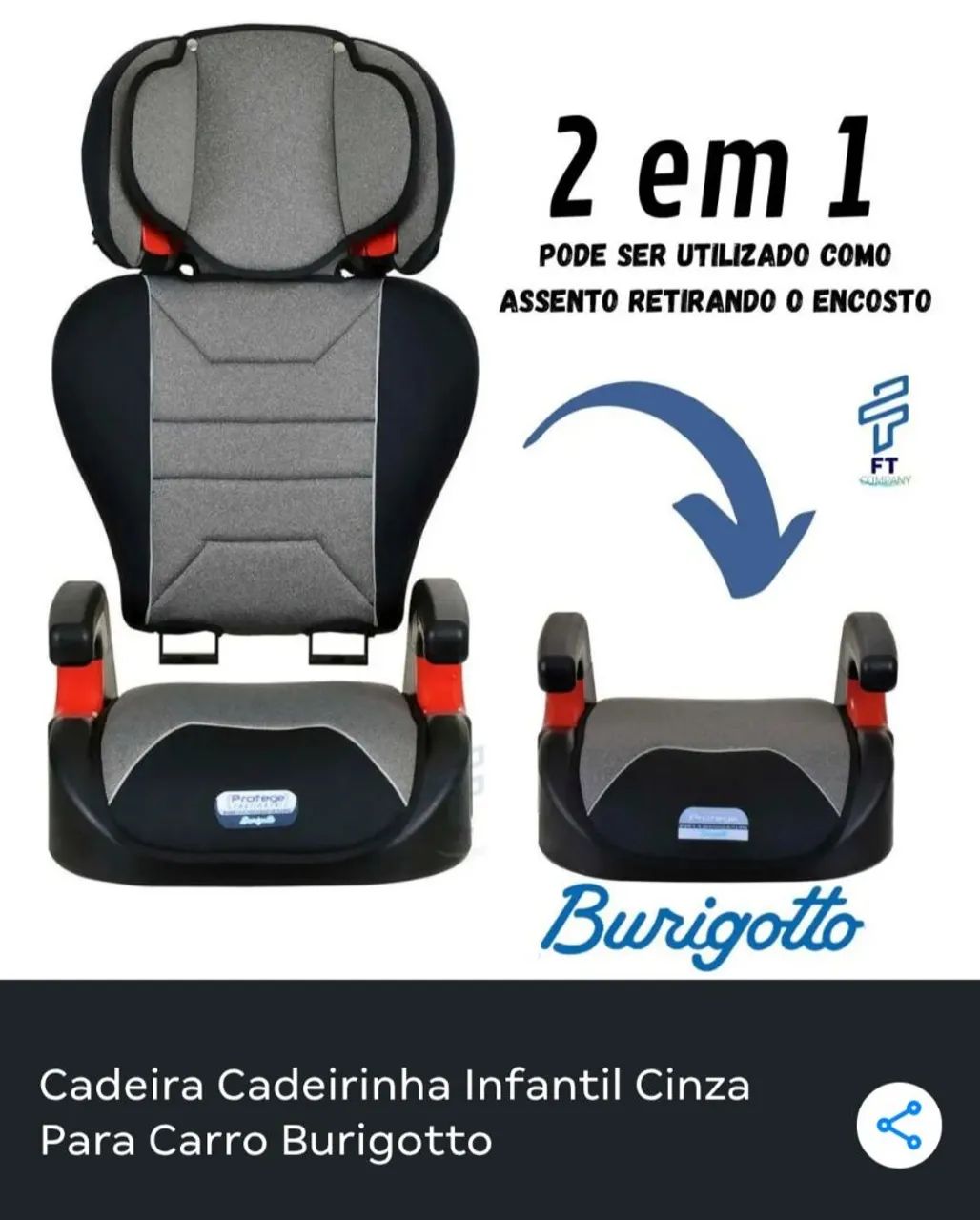 Cadeirinha infantil para carro 