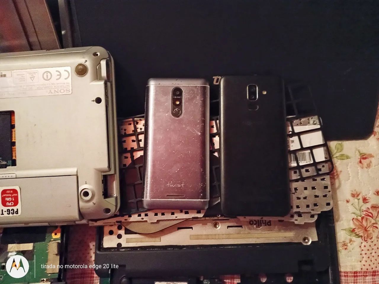 Mala com peças de notebooks para reparo e reaproveitamento de peças - Foto 5