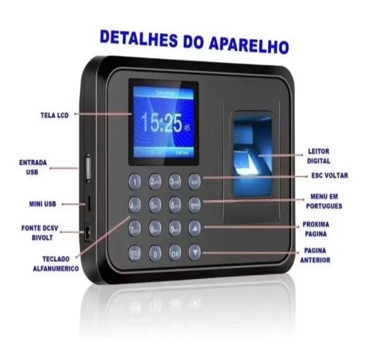 Relógio de ponto eletrônico 
