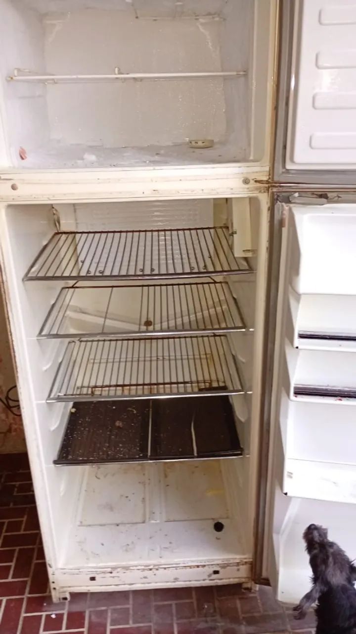 Geladeira grande com freezer separado (duplex) funcionando 110v WhiteWestinghouse so $120 - Foto 5