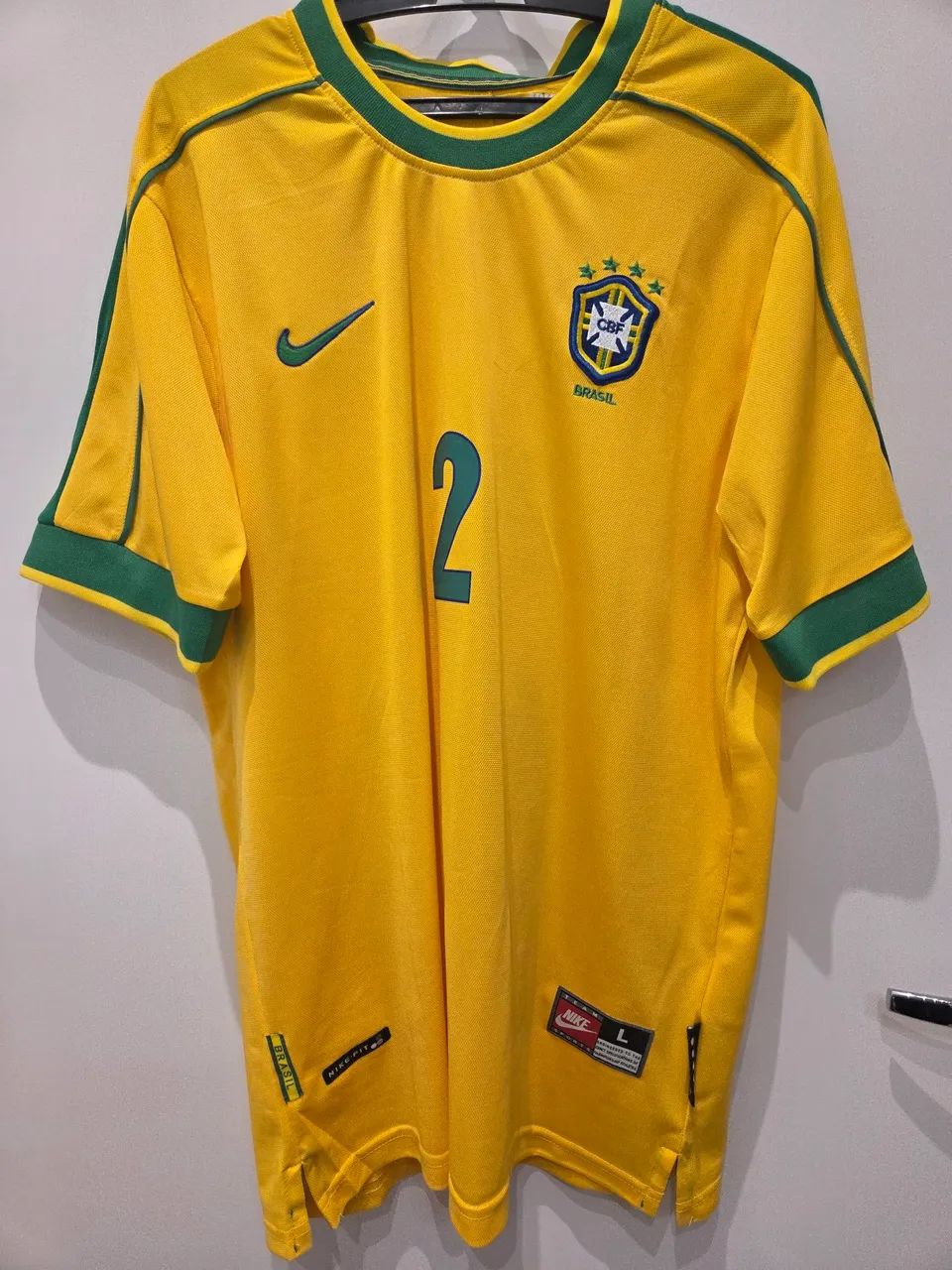 Camisa Brasil 1998 Cafú
