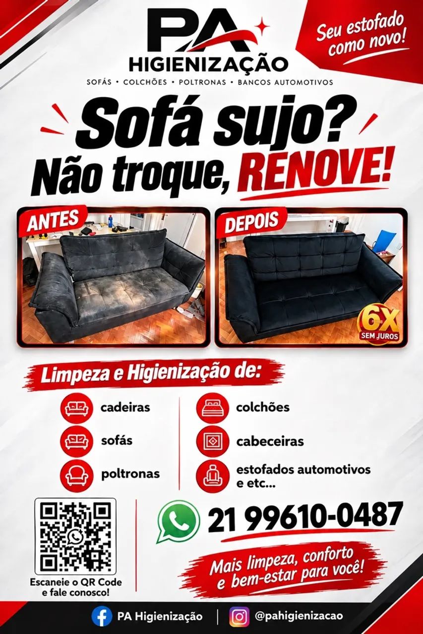 Limpeza de estofados 