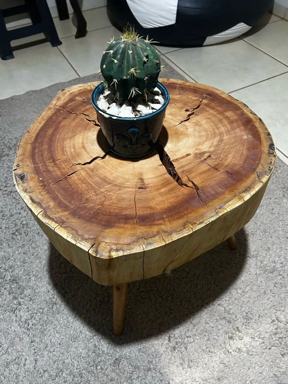 Mesinha de centro rústica 