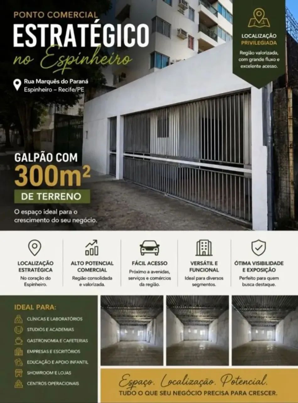 Galpão Comercial Estratégico no Espinheiro!