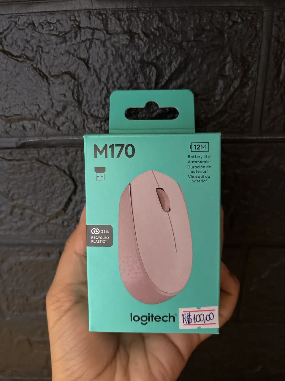 Mouse sem fio Logitech Rose - M170