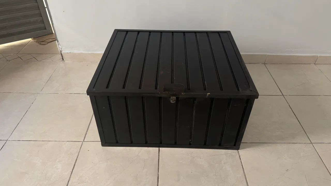 Caixa reforçada para guardar ferramentas porta cadeado medida 72x82x42cm   - Foto 3