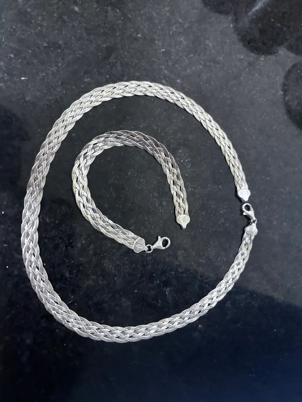 Colar em prata 925 + pulseira em prata 925 - Foto 2