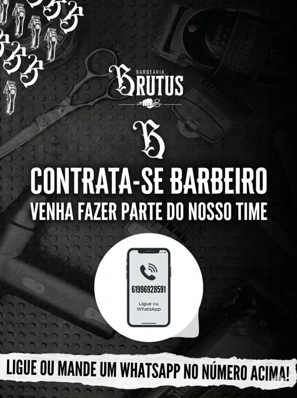 Contrata-se barbeiro