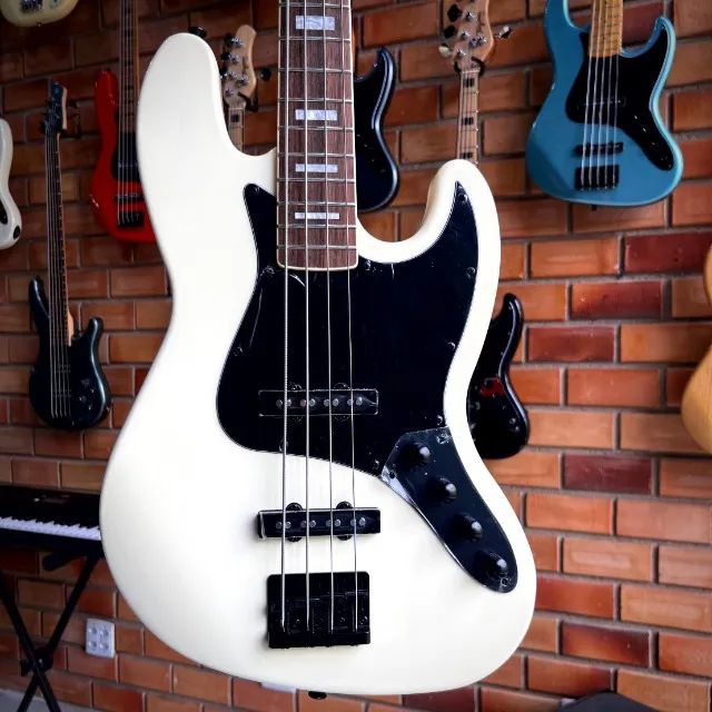 WALDMAN GJJ400A AW BRANCO 4C JAZZ BASS ATIVO - Instrumentos