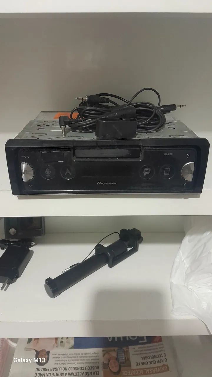 Vendo som paionee com suporte pra celular 