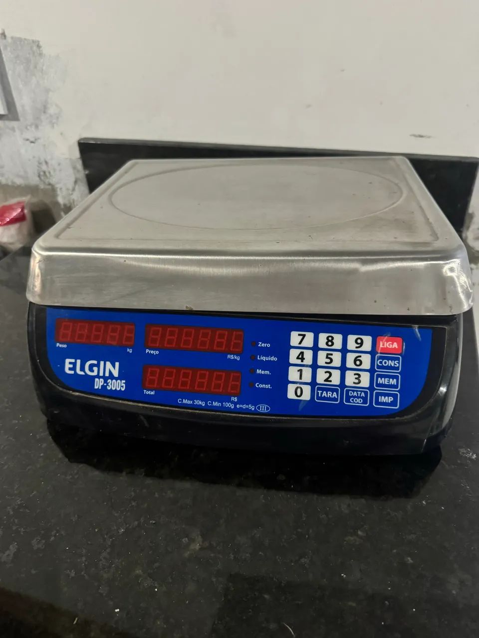 balança digital computadora Elgin DP-3005, com capacidade máxima de pesagem de 30 kg. - Foto 2