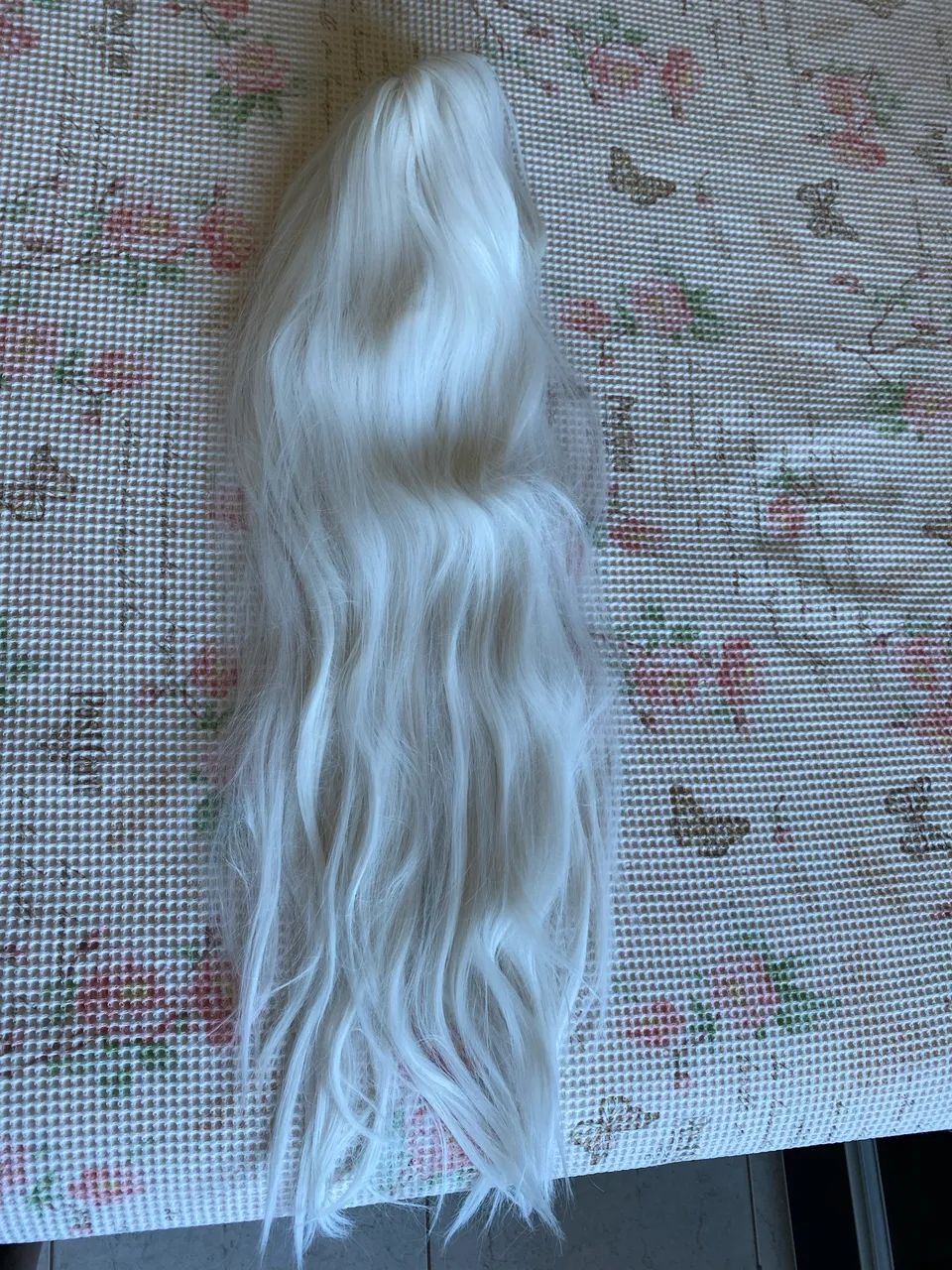 Peruca longa branca cosplay - Foto 2