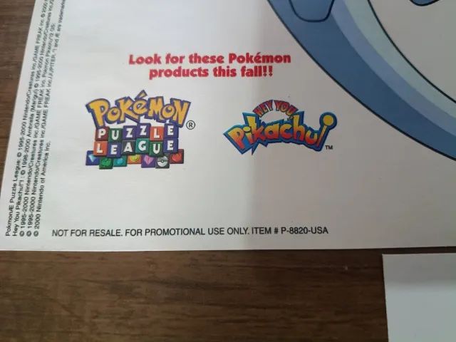 Material de divulgação POKÉMON GOLD & SILVER original - Foto 5