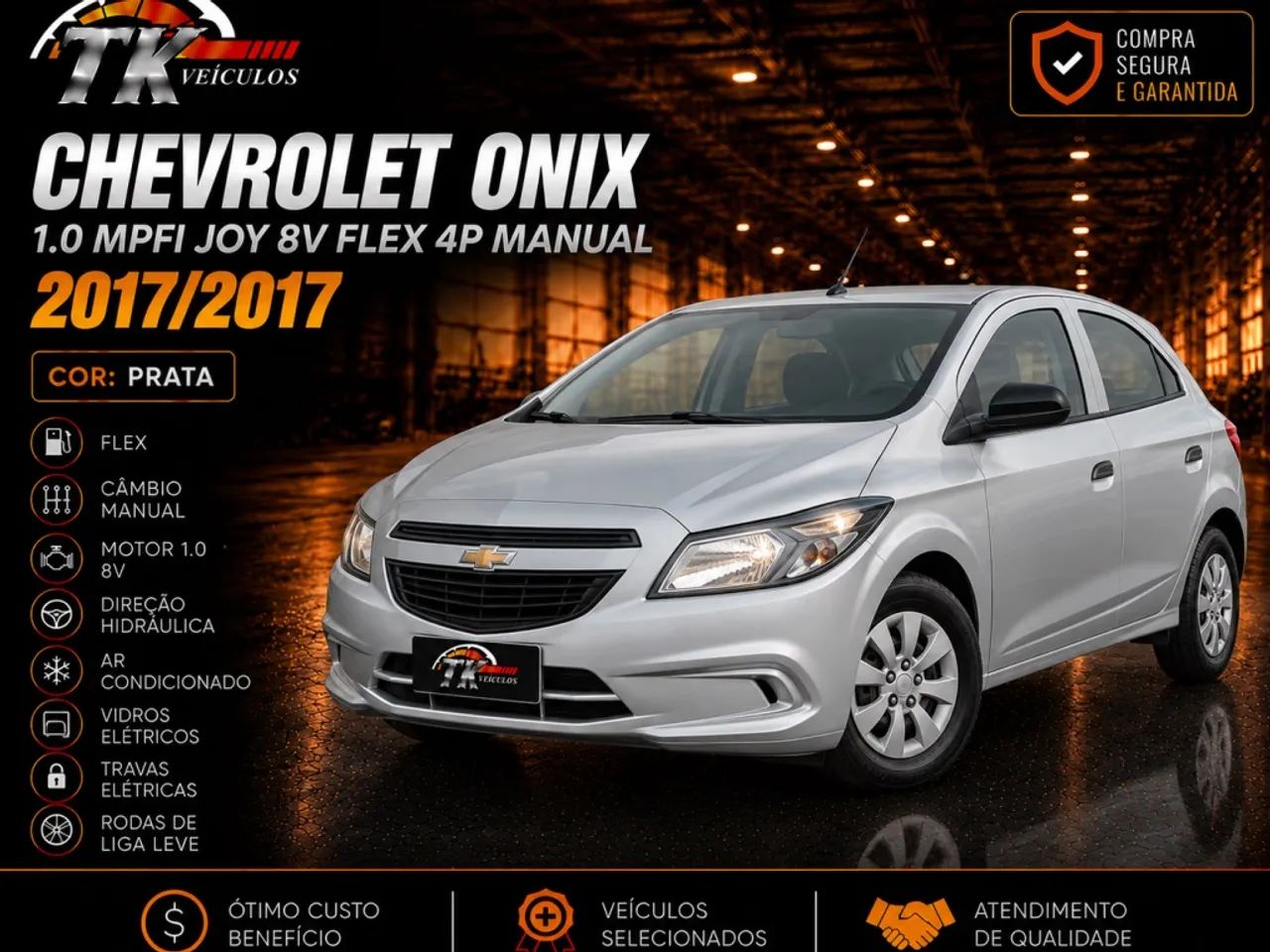 Chevrolet Onix ONIX HATCH Joy 1.0 8V Flex 5p Mec. 2017