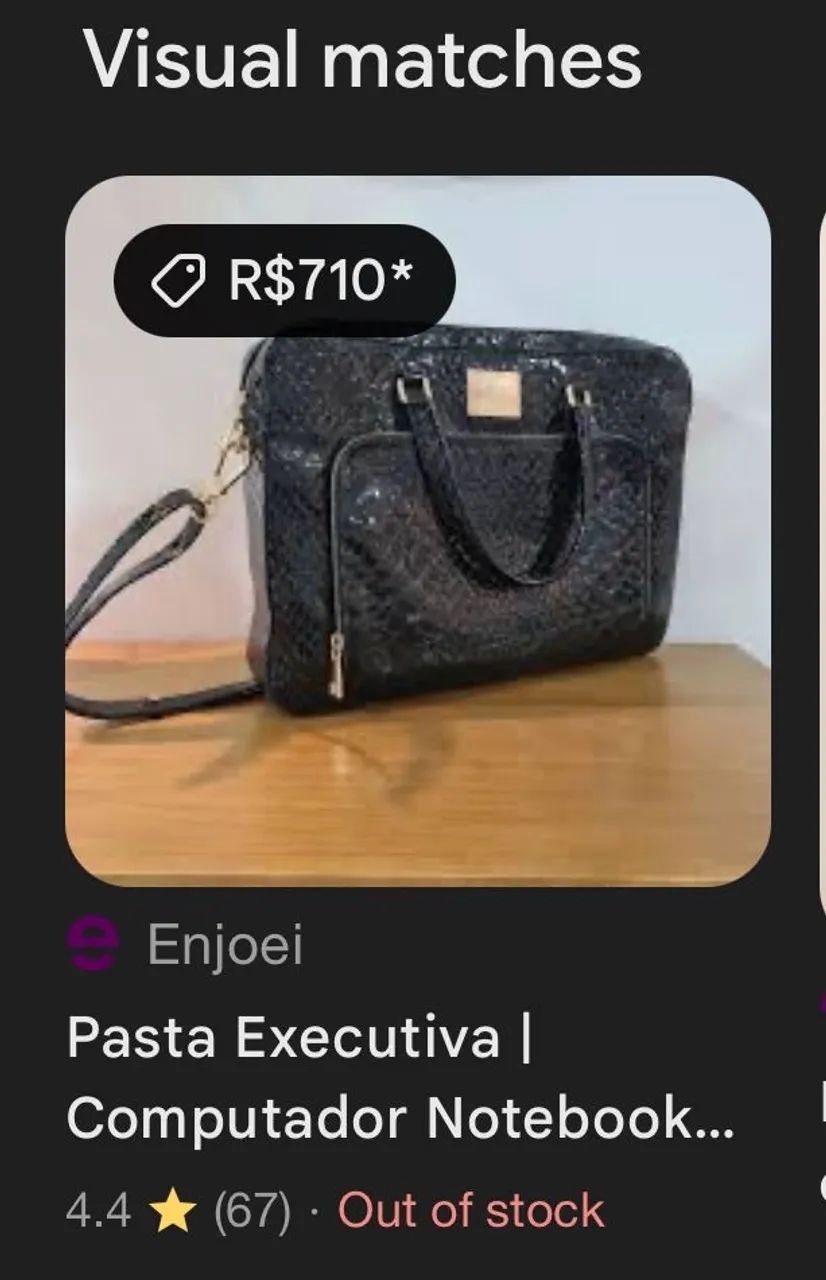 Bolsa executiva couro croco Luz da Lua  - Foto 3