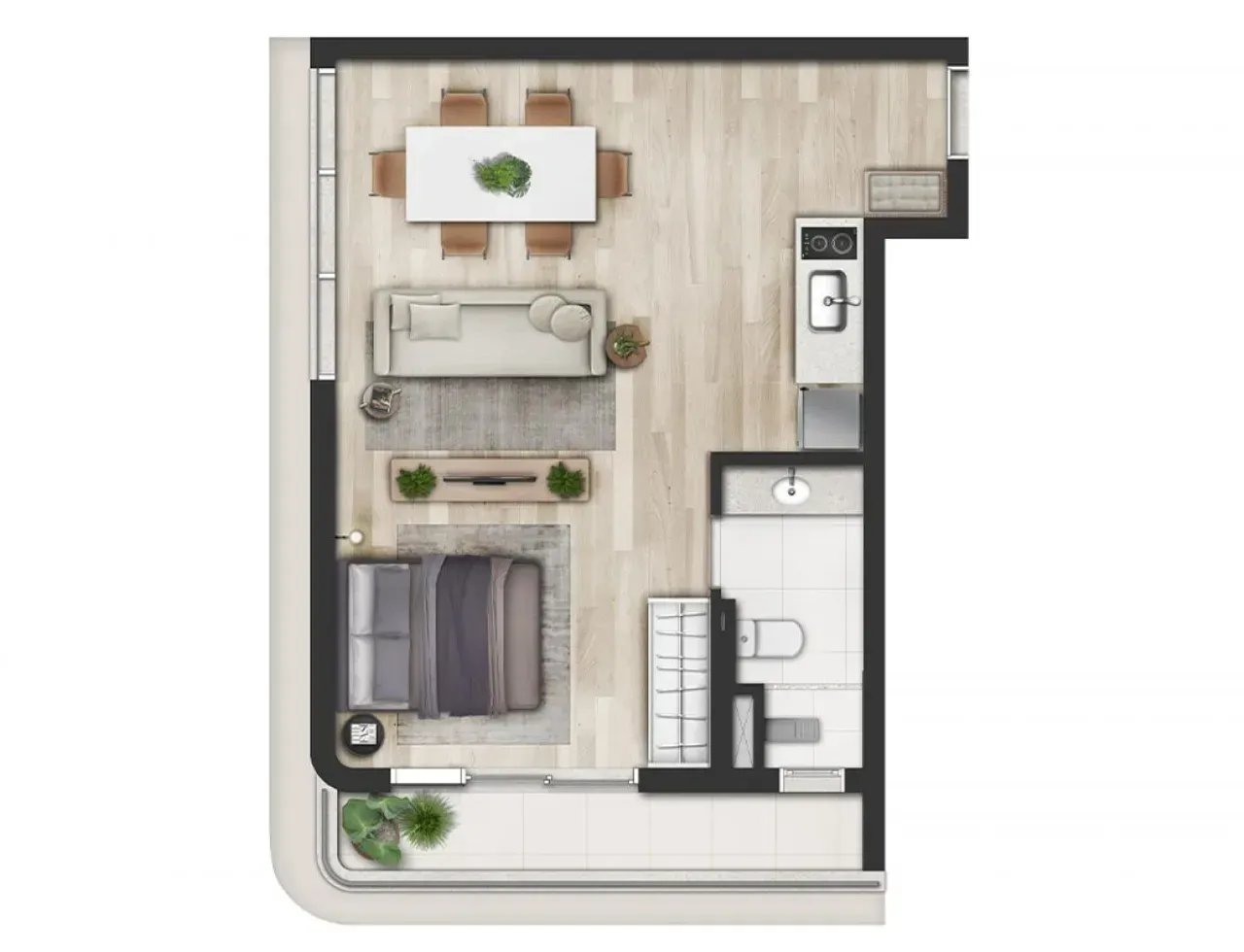 PLANTA 37m²