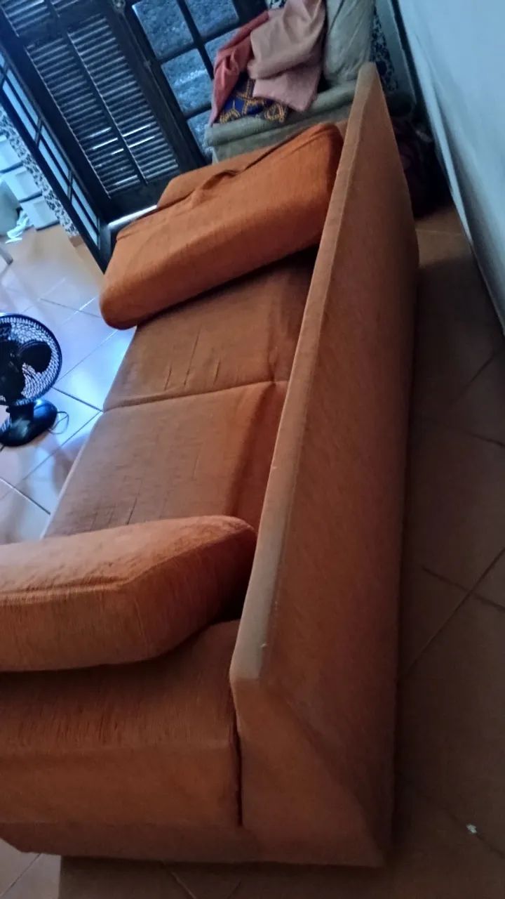 Sofa 03 Lugares com Almofadas soltas (Tecido)  - Foto 5