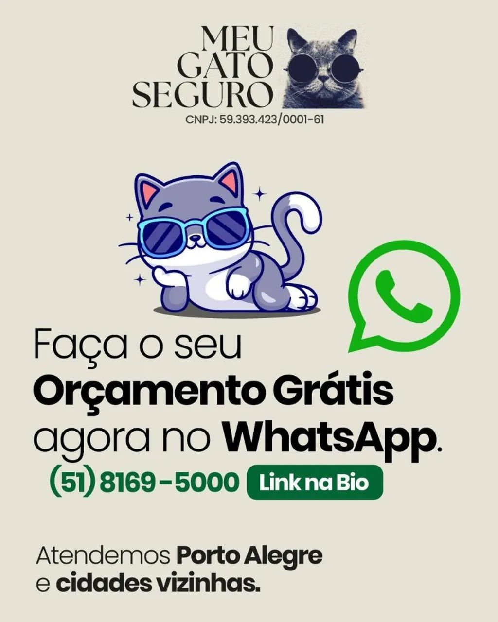 Instalamos redes de proteção para gatos e humanos  - Foto 6
