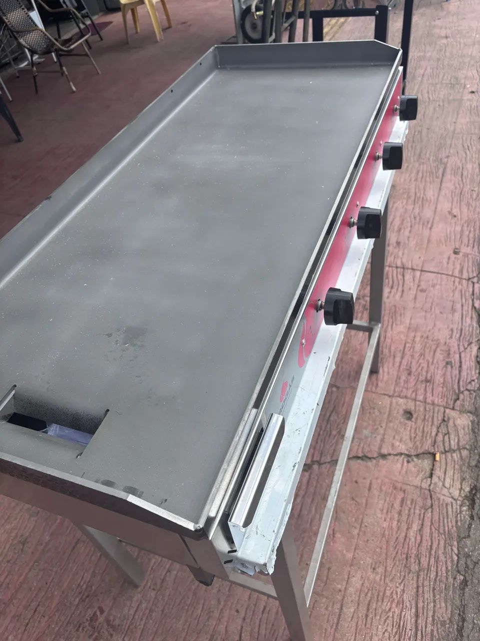 Chapa pro gás 1.20m nova 