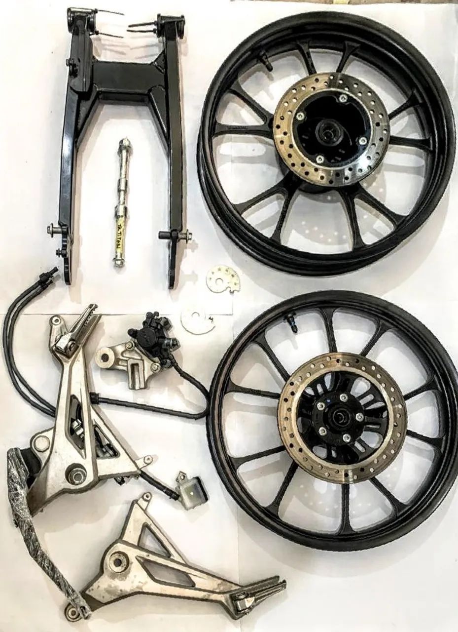Kit rodas + sistema de freio traseiro Titan 160 (2025-2026) ORIGINAL HONDA  - Foto 2