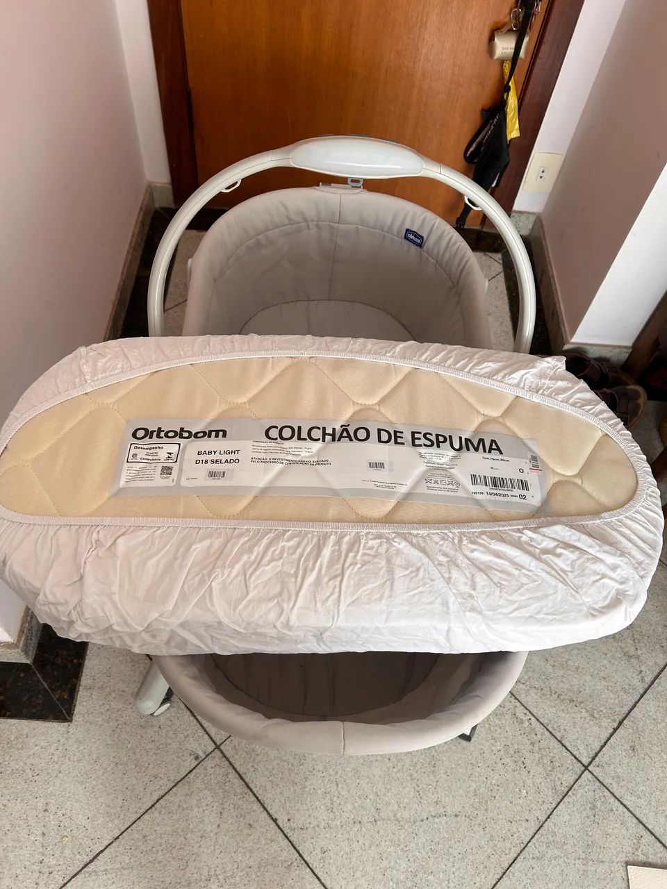 Berço chicco com colchão Ortobom - Foto 2