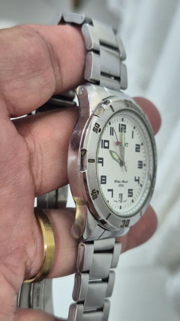 Relógio ORIENT SPORT  BRANCO  50M   -   ÓTIMO ESTADO - Foto 4