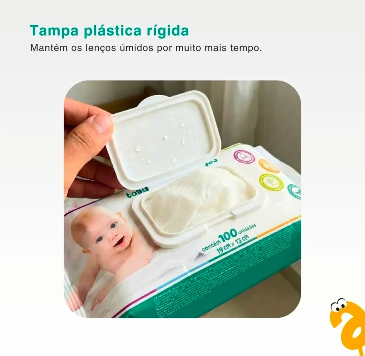 Lenços umedecidos MaxiBaby 100 unidades - Foto 2