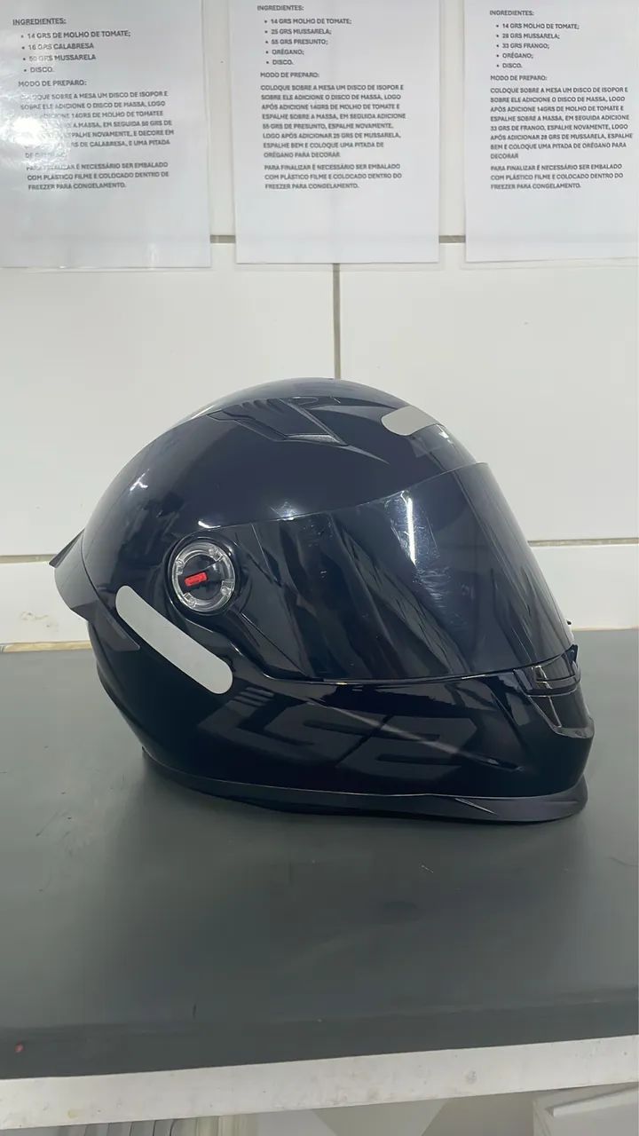 CAPACETE LS2 BLACK (NF)