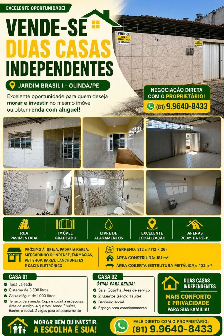 DUAS CASAS INDEPENDENTES - Baixou