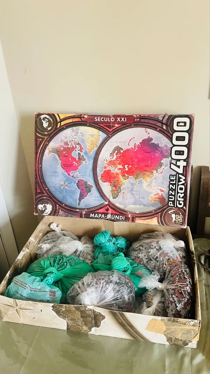 Quebra cabeça 4000 peças Mapa Mundi 