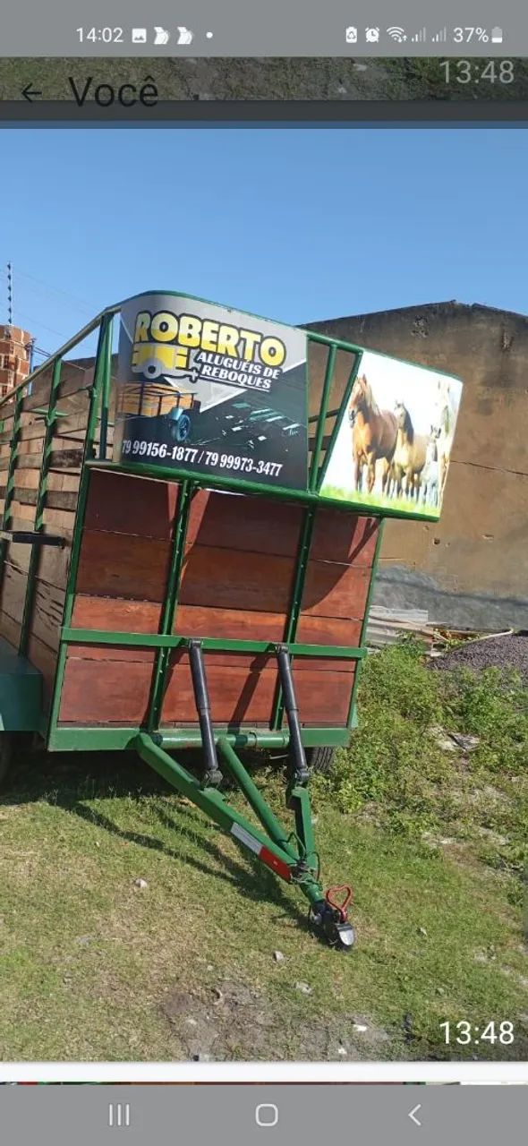 Reboque de dois eixos pra dois cavalos  - Foto 4