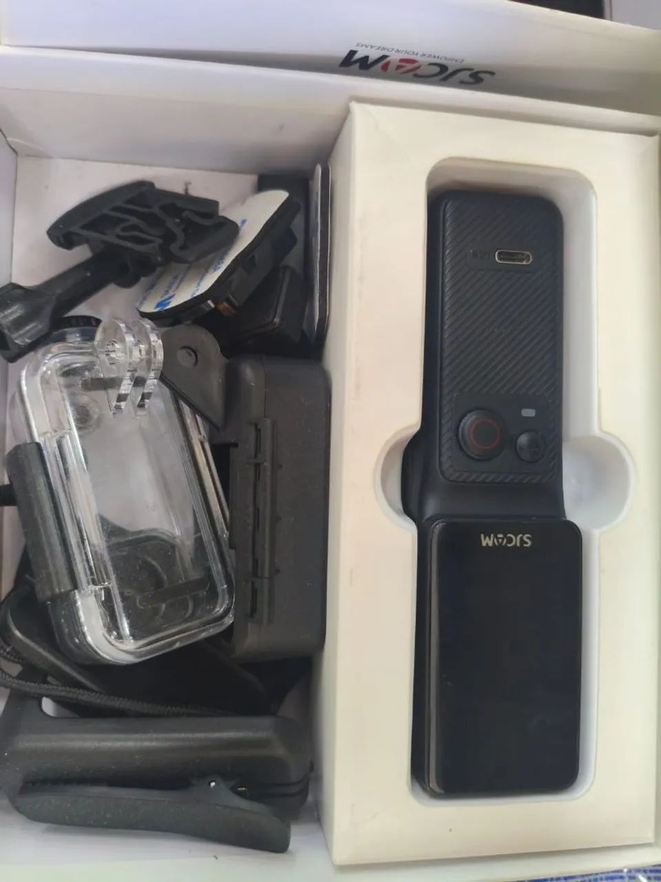 Sjcam c400 pocket camera de ação 4k, 7 horas de autonomia, 2,29 polegadas a prova d'água - Foto 4