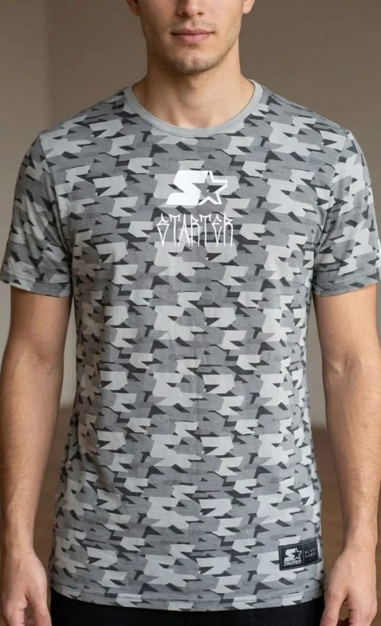 Kit 4 Camisetas Starter Estampadas - Foto 4