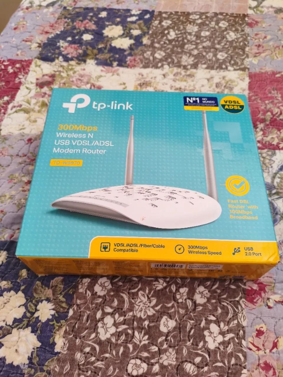 Roteador de modem com wifi TP-Link TD-W9970 branco (Semi Novo)