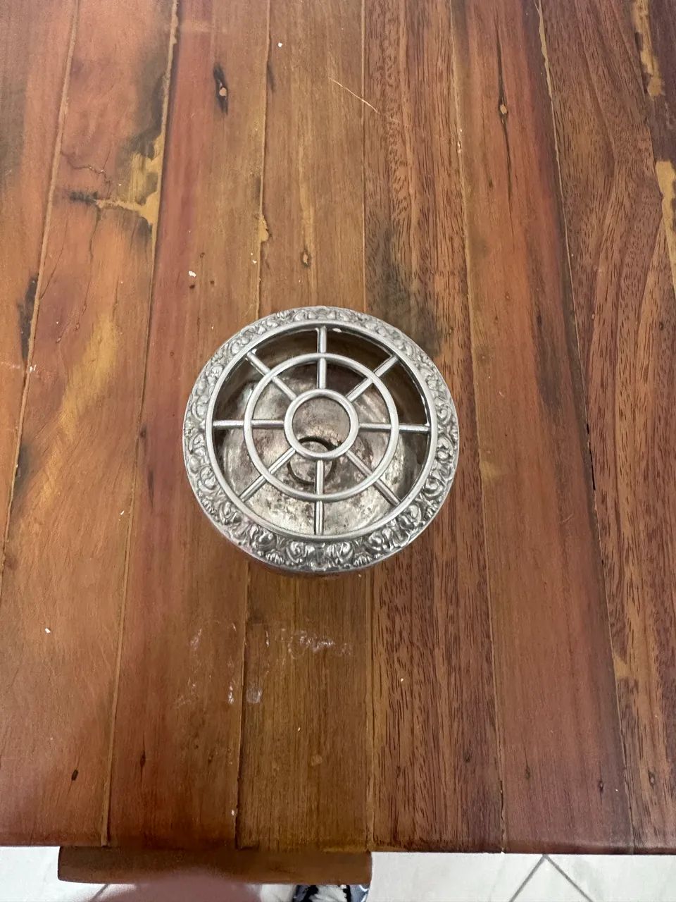 Taça Decorativa Vintage Prateada - Foto 4