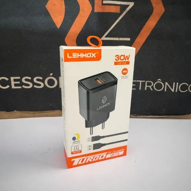 Carregador V8 - TurboPower 30W - Lehmox