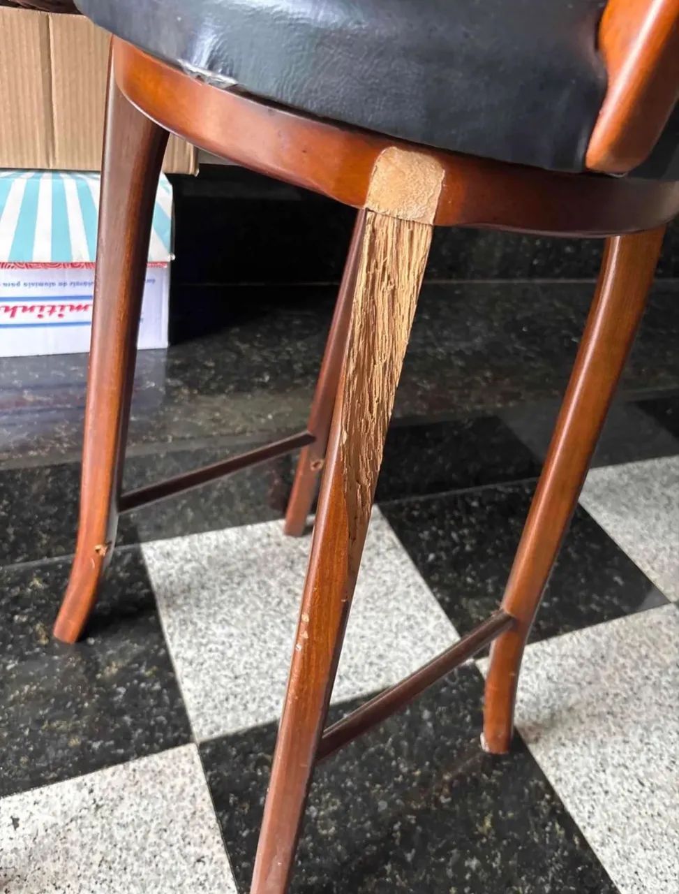 2 Banquetas Giratórios (1 Precisa Conserto) - Foto 3
